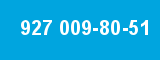 927 009-80-51 927 009-80-51